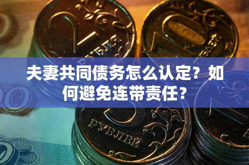 济南夫妻共同债务怎么认定？如何避免连带责任？