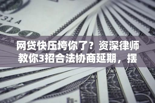 济南网贷快压垮你了？资深律师教你3招合法协商延期，摆脱暴力催收！