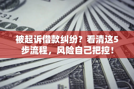 济南被起诉借款纠纷？看清这5步流程，风险自己把控！