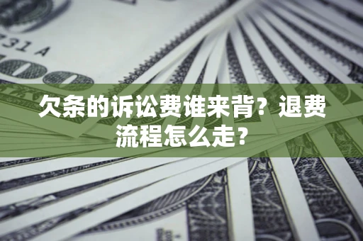 济南欠条的诉讼费谁来背？退费流程怎么走？